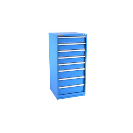 Champion Tool Storage Modular Tool Cabinet, 8 Drawer, Blue, Steel, 28 in W x 28-1/2 in D x 59-1/2 in H S27000802ILCFTB-BB